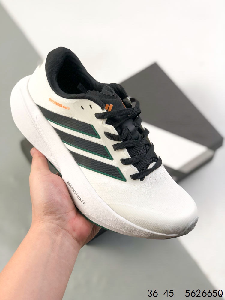 🈴️1⃣️ 💰150
公司级✅Adidas Supernova Rise 3 阿迪达斯 减震回弹 运动透气休闲跑步鞋
货号:JR7472
尺码:36 36.5 37 38 38.5 39 40 40.5 41 42 42.5 43 44 45
ID:562665Q