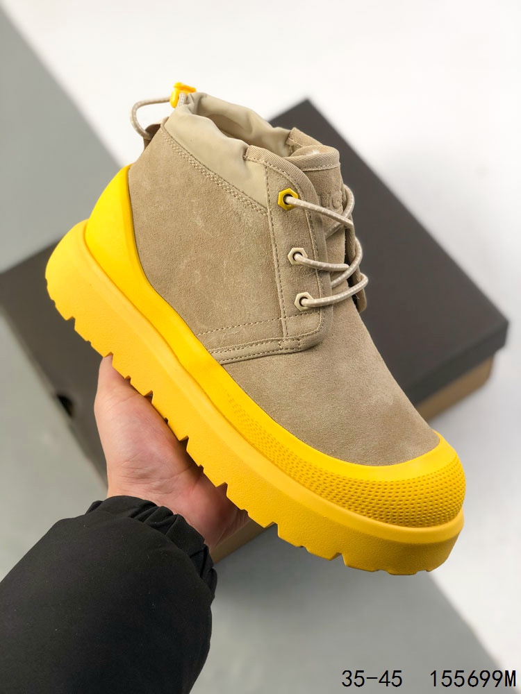 🈴️ 💰300
【公司级】UGG/雪地靴 💯中帮男女鞋 松紧抽拉绳 广东原产,采用TPU模压鞋面内嵌羚羊🐏棕羊毛,鞋面具有防水功能,选用7毫米UGGPURE™ 植入式羊毛里衬与可拆卸的UGGPURE™ 植入式羊毛鞋垫,Treadlite轻翼科技外底-优质的防滑,耐磨性,和良好的弹性❗️秋冬季新品周冬雨代言款,美国轻奢品牌🐑UGG 系列中筒厚底增高加绒休闲百搭短靴。
码数:35-45
ID:155699M