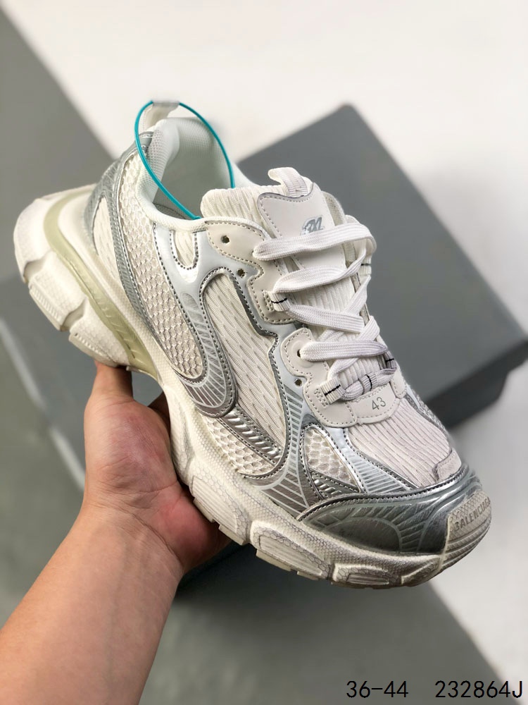 公司级!Balenciaga Runner Kith Four.Color 巴黎世家3XL系列 潮流复古休闲鞋#全新磨具开模 原版原装大盒 还原官方配置 尺码:如图 ID:232864J