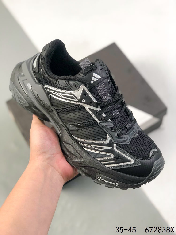 公司级✅Adidas XLG STORM EDGE 阿迪达斯 舒适 防滑 老爹鞋 鞋面由轻薄透气的网布制成 提供卓越的空气流通性能 中底使用品牌独有的Bounce缓震技术 帮助减少地面对关节的冲击力 提升整体的舒适性 鞋子的设计风格简约大气 同时兼顾功能性和美感 适用于各种场景 货号:KK1002 ID:672838X