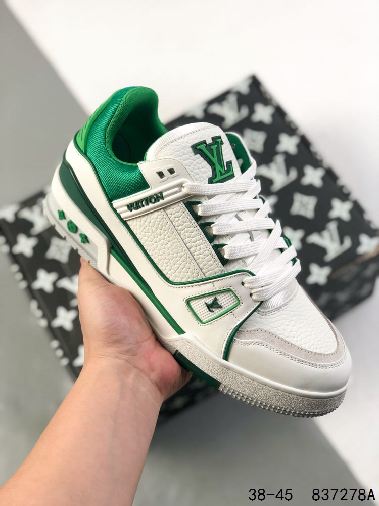 🈴️💰380
LV路易威登Louis vuitton Trail Sneaker Low 涂鸦色 休闲运动文化百搭篮球板鞋 致TPR光泽鞋底#耐弯折滴塑支持片#鞋垫嵌入超软脚感乳胶材质的篮球鞋
Size:如图所示
ID:837278A