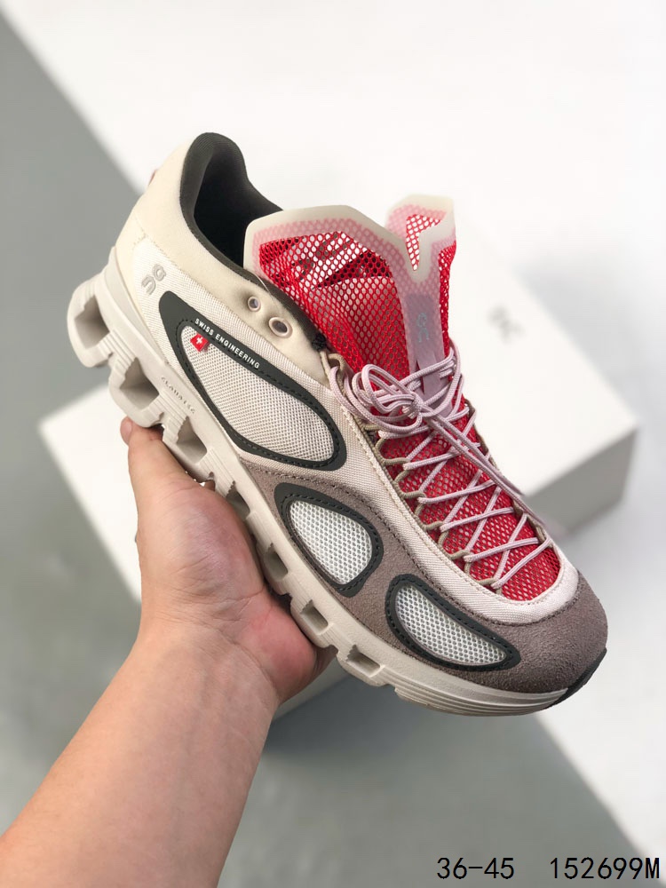 💰150
公司级!On昂跑 Running Cloud X FKA克劳德X系列低帮轻量舒适多功能休闲运动鞋
采用工程飞织网布组合再生聚酯纤维鞋面材质搭载独家隐藏速度中板 镂空CloudTec科技
泡棉缓震中底 黑科技跑出圈的时尚运动新宠
ID:152699M