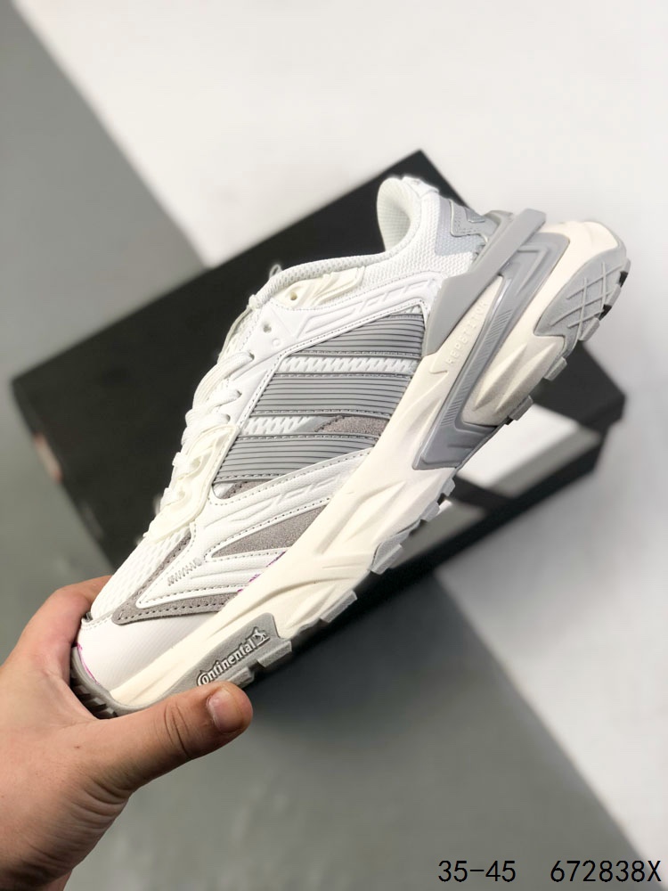 公司级✅Adidas XLG STORM EDGE 阿迪达斯 舒适 防滑 老爹鞋 鞋面由轻薄透气的网布制成 提供卓越的空气流通性能 中底使用品牌独有的Bounce缓震技术 帮助减少地面对关节的冲击力 提升整体的舒适性 鞋子的设计风格简约大气 同时兼顾功能性和美感 适用于各种场景 货号:KK1002 ID:672838X