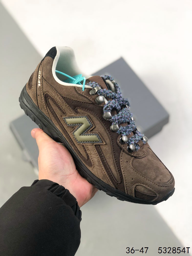 公司级带半码! New Balance 新百伦 NB204 复古休闲运动百搭老爹跑步鞋 #采用猪巴革组合网织鞋面材质 #3层组合底模精密开发 #中底嵌入碳板缓震及后跟嵌入TPU装饰条稳固❗️ ID:532854T