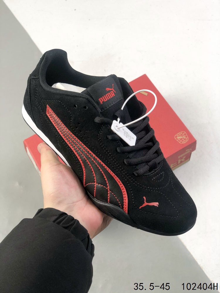 💰140
公司级✅Puma Catch Soleil SD 彪马 舒适防滑 低帮休闲德训薄底鞋
货号:402681-05
尺码:35.5 36 37 37.5 38 38.5 39 40 40.5 41 42 42.5 43 44 45
编码：102404H