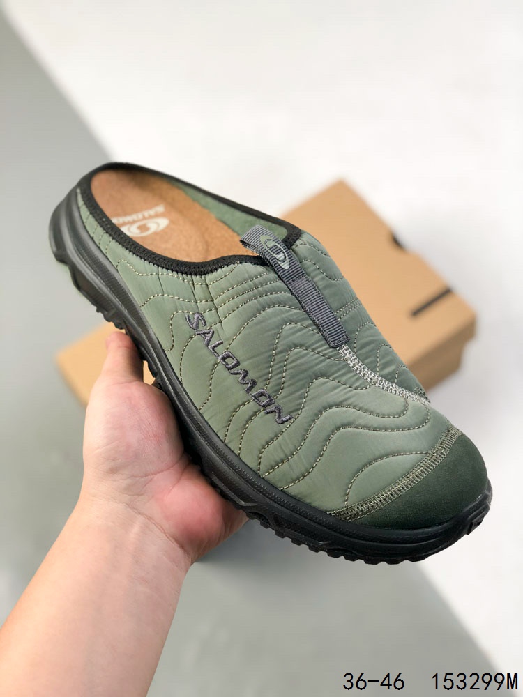 💰180 公司级✅SALOMON萨洛蒙 RX Slide 3.0 CANVAS 运动休闲 防滑包头半拖鞋 货号:474496 尺码:36 36.5 37.5 38 38.5 39 40 40.5 41 42 42.5 43 44 45 46 ID：153299M