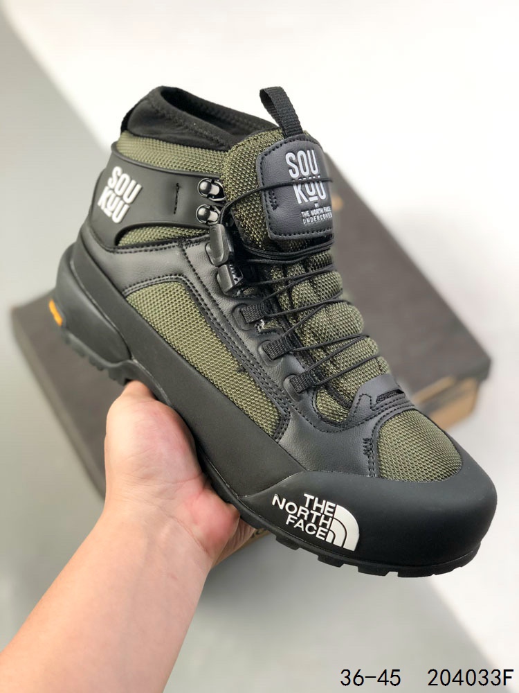 💰220
公司级✅北面THE NORTH FACE SOUKUU 系列 减震防滑耐磨高帮户外功能鞋84SE
‌科技融合‌：采用VECTIV动能传导系统、DRYVENT防水面料及超临界发泡工艺，兼顾轻量化与耐用性。 
‌场景适配‌：Hedgehog Offtrail Hybrid徒步鞋配备凯夫拉纤维增强支撑与BOA旋钮调节系统，Vectiv Pro Hybrid越野跑鞋内置碳纤维推进板。
尺码:36-45
lD:204033F