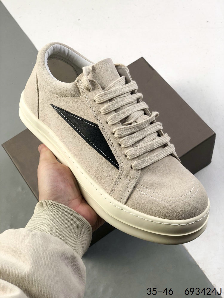 Rick owens 瑞克 欧文斯 低帮高街休闲板鞋 原鞋开发 独家私模大底 定制流苏鞋面布料 针车间距都是极致还原 一比一规格礼盒装 重达3斤以上 外加定制欧文斯保护盒 全套包装及配件 高端零售专供品质 区别市场货 纯手工打造 每一只都是独一无二 有手工质感的味道 进口小牛内里 牛皮鞋垫 手工车线. ID:693424J