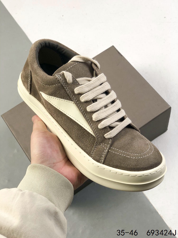 Rick owens 瑞克 欧文斯 低帮高街休闲板鞋 原鞋开发 独家私模大底 定制流苏鞋面布料 针车间距都是极致还原 一比一规格礼盒装 重达3斤以上 外加定制欧文斯保护盒 全套包装及配件 高端零售专供品质 区别市场货 纯手工打造 每一只都是独一无二 有手工质感的味道 进口小牛内里 牛皮鞋垫 手工车线. ID:693424J