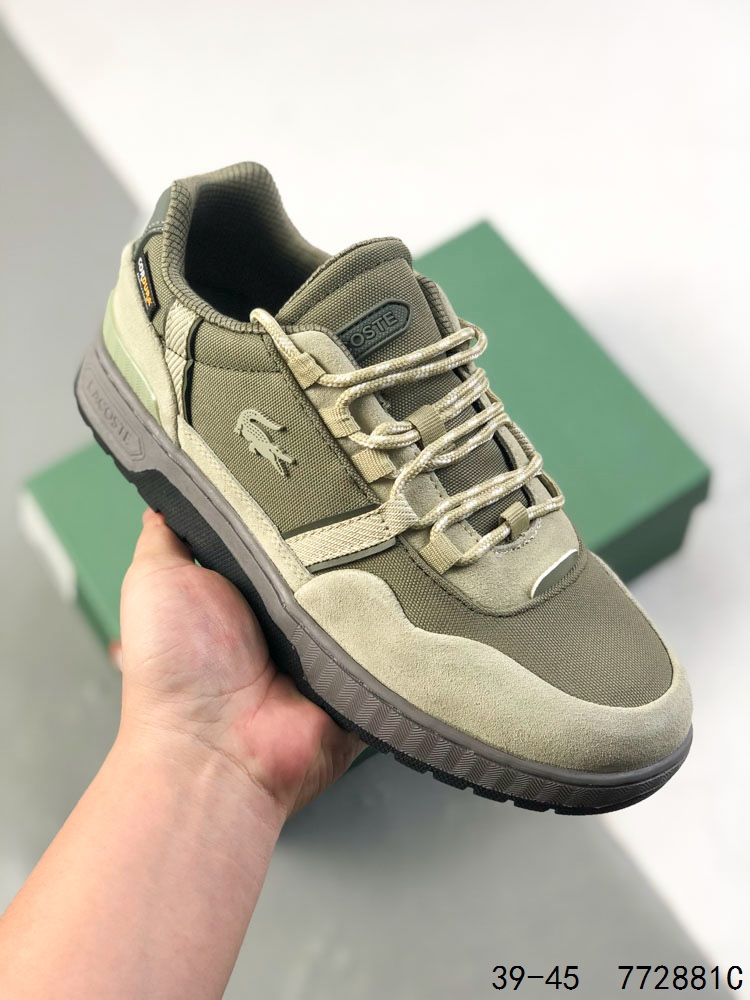 💰150 公司级✅LACOSTE法国鳄鱼 T-Clip 舒适百搭 防滑 低帮 板鞋 尺码:39-45 编码：772881C