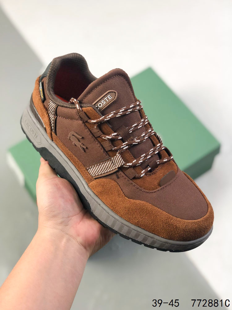 💰150 公司级✅LACOSTE法国鳄鱼 T-Clip 舒适百搭 防滑 低帮 板鞋 尺码:39-45 编码：772881C