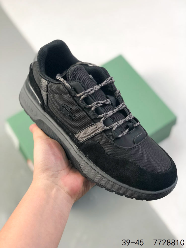 🈴️ 💰150 公司级✅LACOSTE法国鳄鱼 T-Clip 舒适百搭 防滑 低帮 板鞋 尺码:39-45 编码：772881C