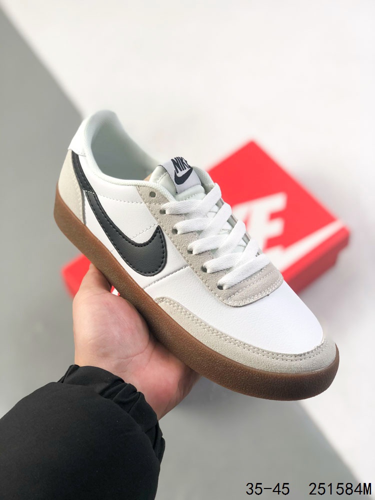 真标带半码! 耐克 Killshot 2 Leather 滑板板鞋 受到OG网球鞋的启发,Killshot 2采用多种纹理皮革打造了鞋面,营造出清新的外观.从柔软的绒面革到具有光泽的光滑皮革,它都具有现代感的球场风格. ID:251584M
