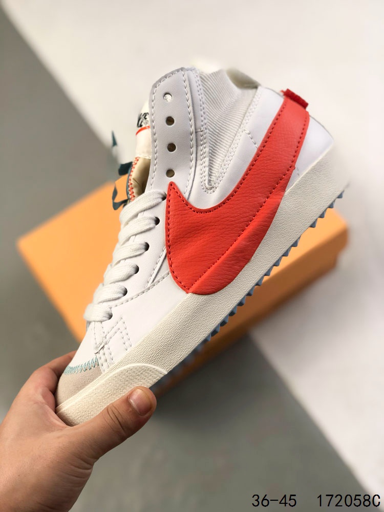 💰110
耐克 NIKE Blazer mid vintage开拓者 高帮男女子运动板鞋 厚底增高休闲鞋。采用轻盈利落设计,焕新演绎经典鞋款。该鞋款带来舒适足底体验,结合鞋侧壁加固设计,缔造舒适感受。皮革鞋面适合日常穿着,柔软非凡,硫化结构将外底与鞋面巧妙熔接,打造出众柔韧灵活性和复古风格。硬质橡胶外底融入人字形底纹,铸就非凡抓地力,彰显经典风范。加垫鞋口,一体式鞋头护条。
尺码:如图
ID:172058C