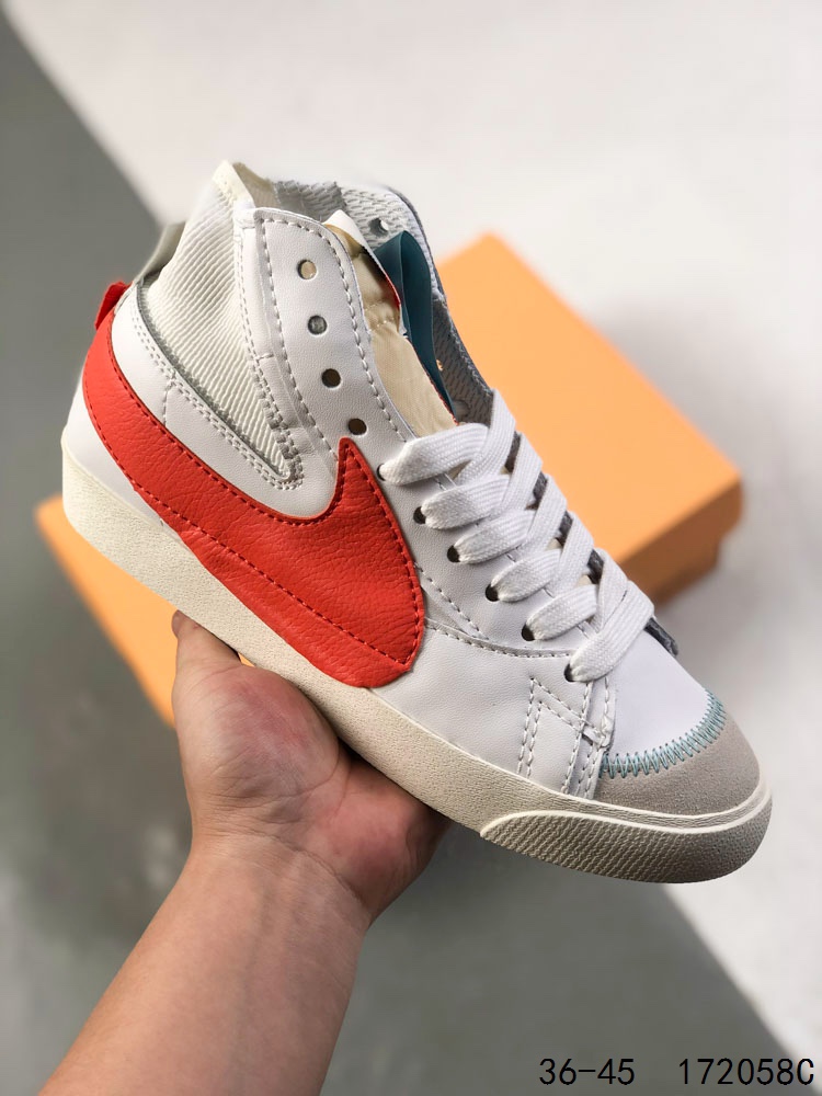 💰110
耐克 NIKE Blazer mid vintage开拓者 高帮男女子运动板鞋 厚底增高休闲鞋。采用轻盈利落设计,焕新演绎经典鞋款。该鞋款带来舒适足底体验,结合鞋侧壁加固设计,缔造舒适感受。皮革鞋面适合日常穿着,柔软非凡,硫化结构将外底与鞋面巧妙熔接,打造出众柔韧灵活性和复古风格。硬质橡胶外底融入人字形底纹,铸就非凡抓地力,彰显经典风范。加垫鞋口,一体式鞋头护条。
尺码:如图
ID:172058C