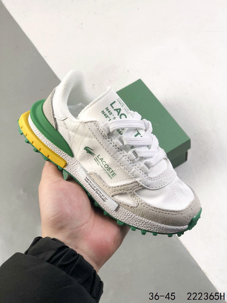 💰135
萌娃童鞋!!!公司级✅LACOSTE法国鳄鱼 织物 时尚拼色 低帮 生活休闲鞋
LACOSTE风格源于体育运动的优雅风范
既可以在球场上穿着 也适合日常生活的优雅服装—源自体育运动的优雅风范 绝对现代的时尚形象 LACOSTE为时尚风格与舒适之感而不断创新
尺码:如图
ID:222365H