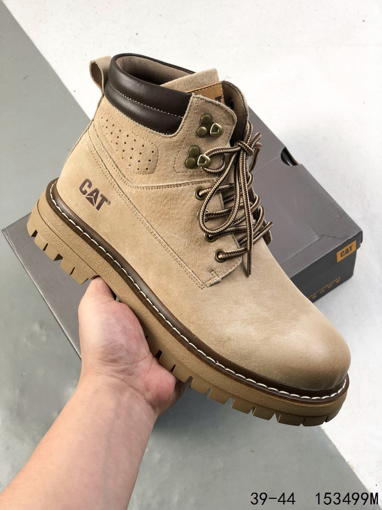 🈴️ 💰190
CAT FOOTWEAR/ CAT 卡特工装 高帮休闲复古潮鞋系列 新款潮鞋 专治各种不帅 鞋身轻便 舒适性相当不错 ⚠#头层小牛皮 橡胶大底 上身随意搭配 百看不厌 
尺码：如图
ID:153499M