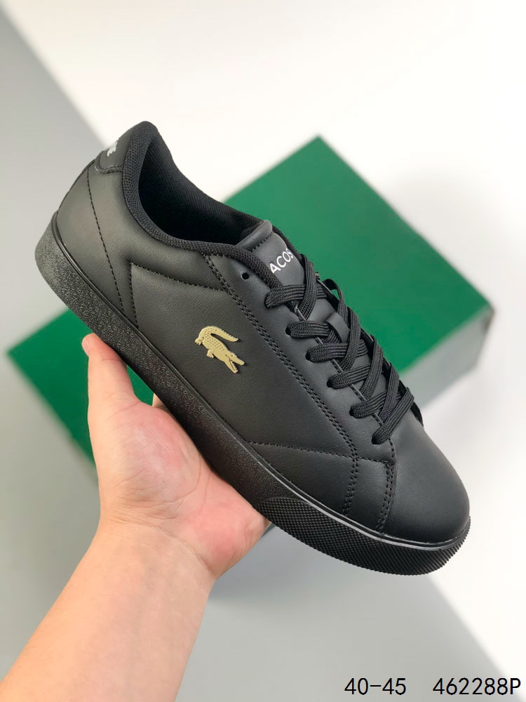 💰130
LACOSTE法国鳄鱼 舒适百搭 防滑 低帮运动板鞋
尺码:40-45
ID：462288P