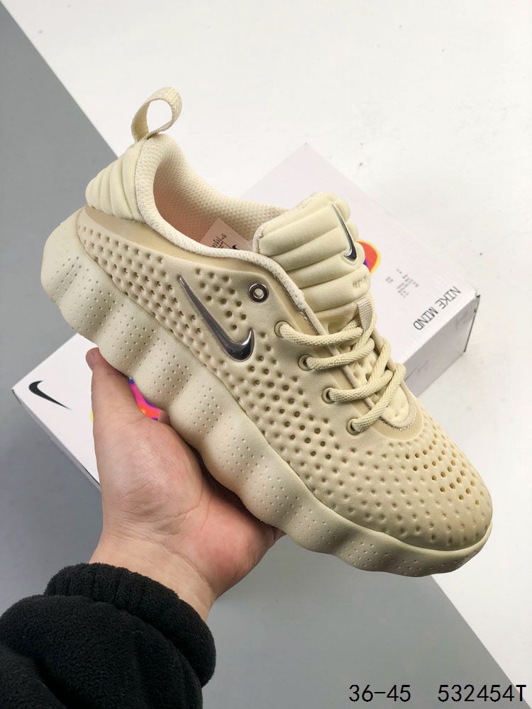 耐克✅Nike Mind 002 舒适耐穿 透气 训练鞋男女款 透气孔洞、品牌徽标、拉环以及标志性的压力舱系统等元素,在侧身、鞋舌、后跟和外底等位置巧妙布局,不仅美化了鞋款造型,更强化了其功能性. 货号:HQ4310-200 D:532454T