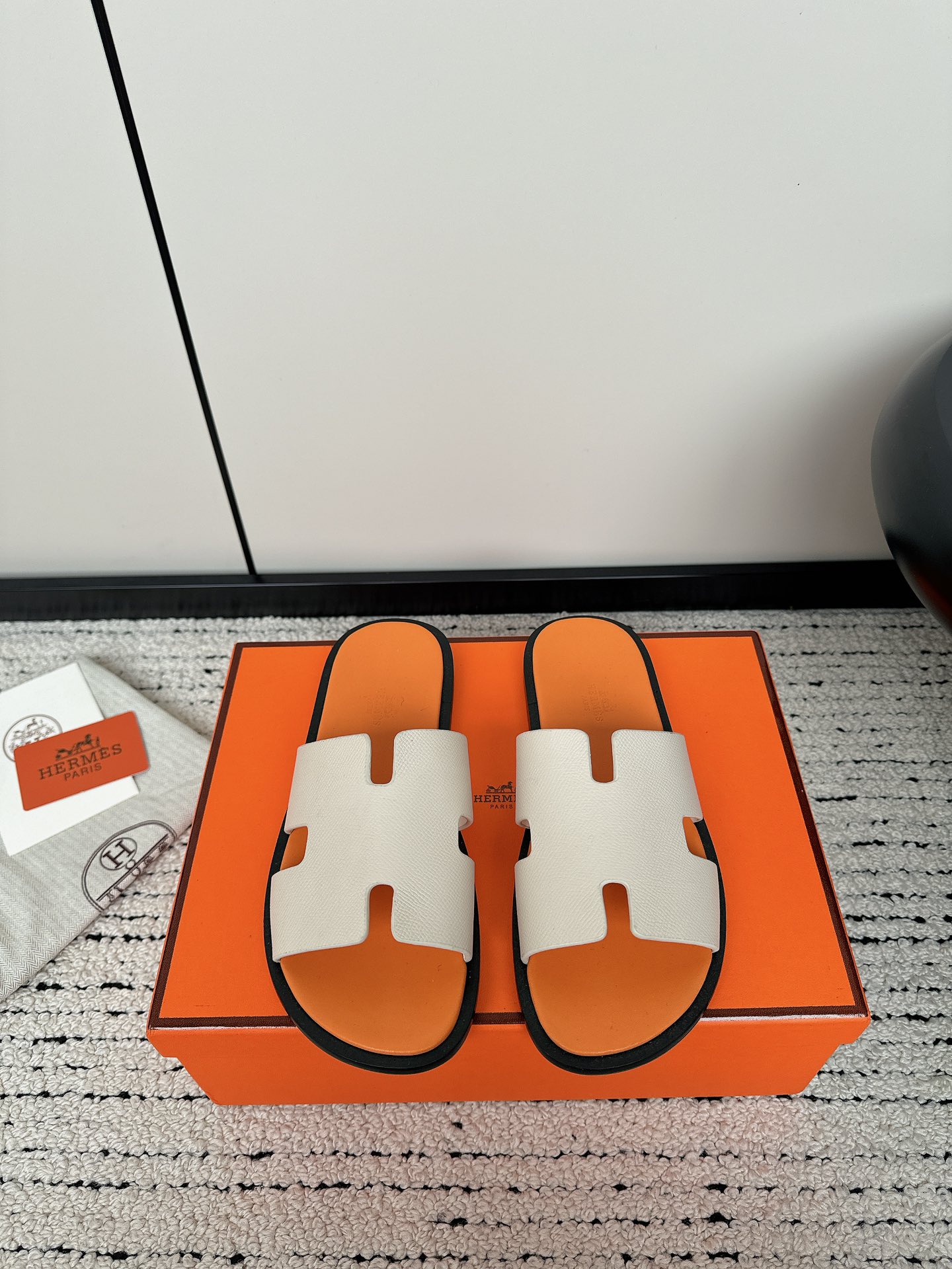 NO:262213,Couple model Hermes lzmir series Couple model Old uncle shoes Retro Second uncle slippers H-sol sandals Original purchase and development Made of calfskin and suede goatskin sandals, classic 