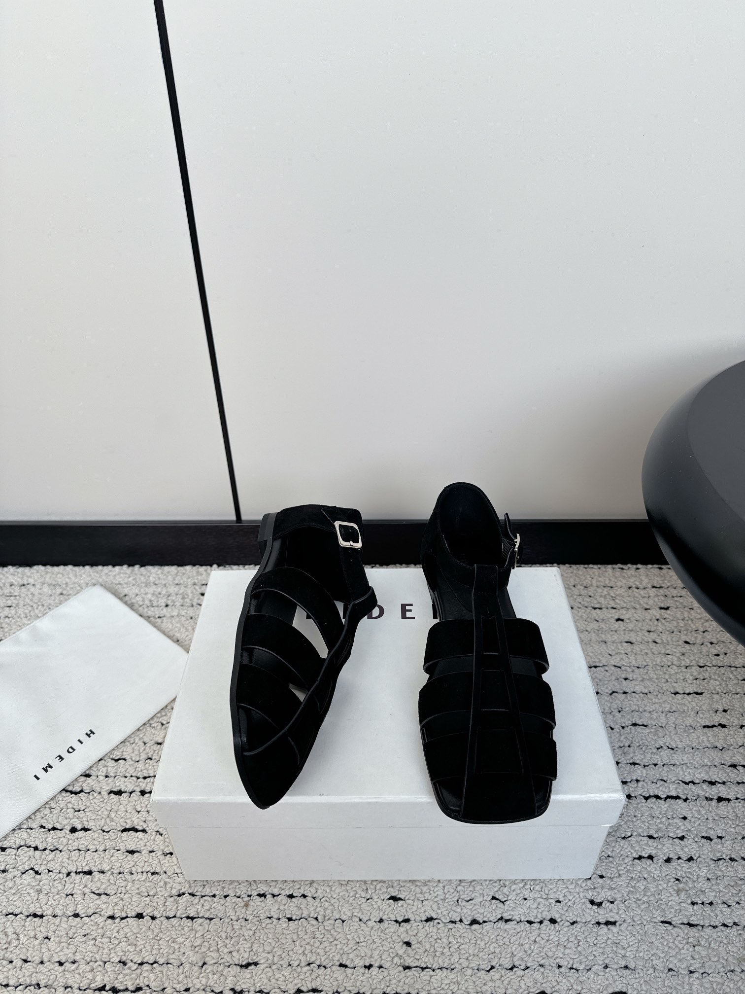 Stylish HIDEMI24S Roman Sandals: Imported Deer Skin, Sheep Lining, Italian Cowhide Soles - 图片 3