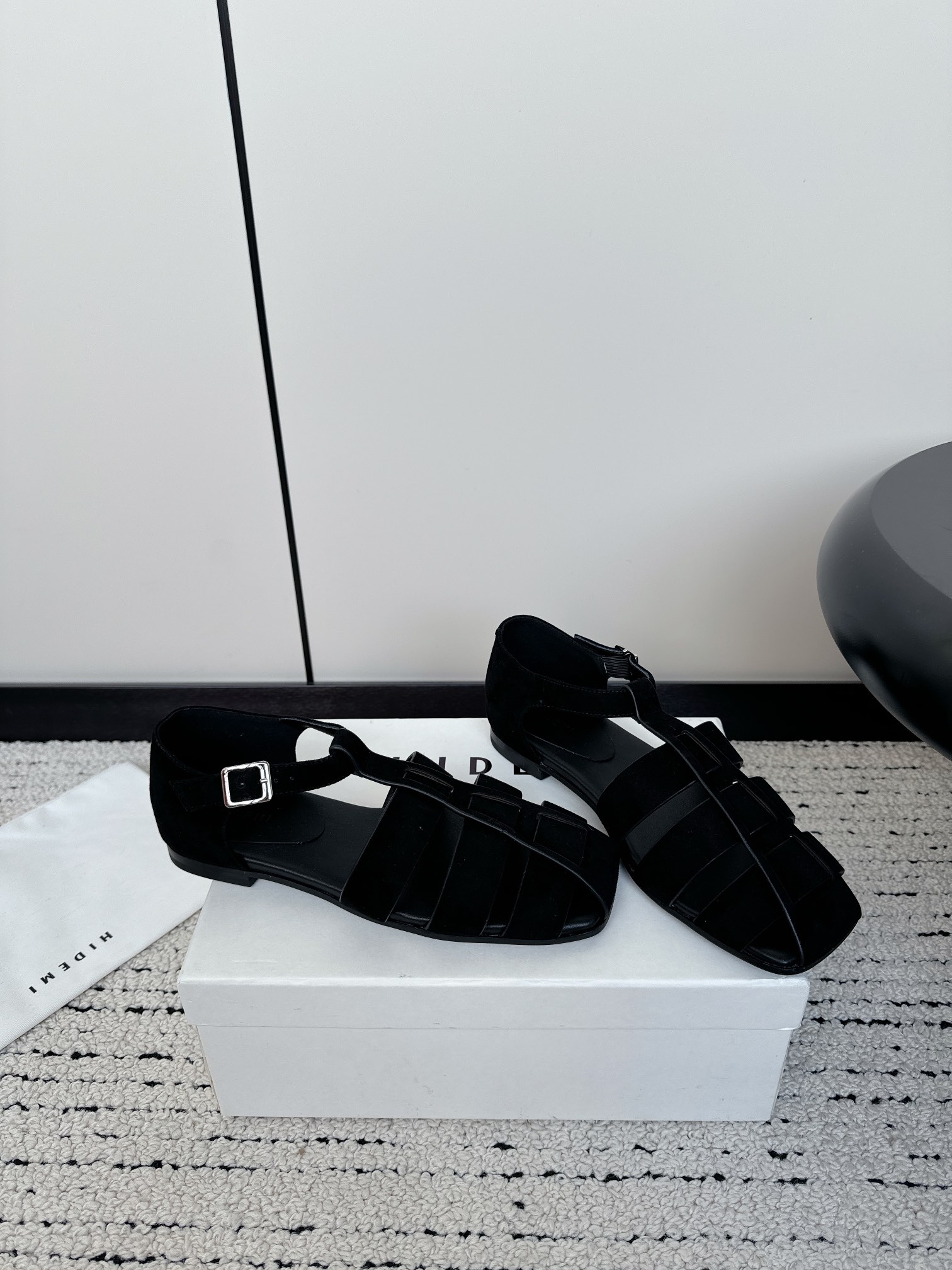 Stylish HIDEMI24S Roman Sandals: Imported Deer Skin, Sheep Lining, Italian Cowhide Soles - 图片 2