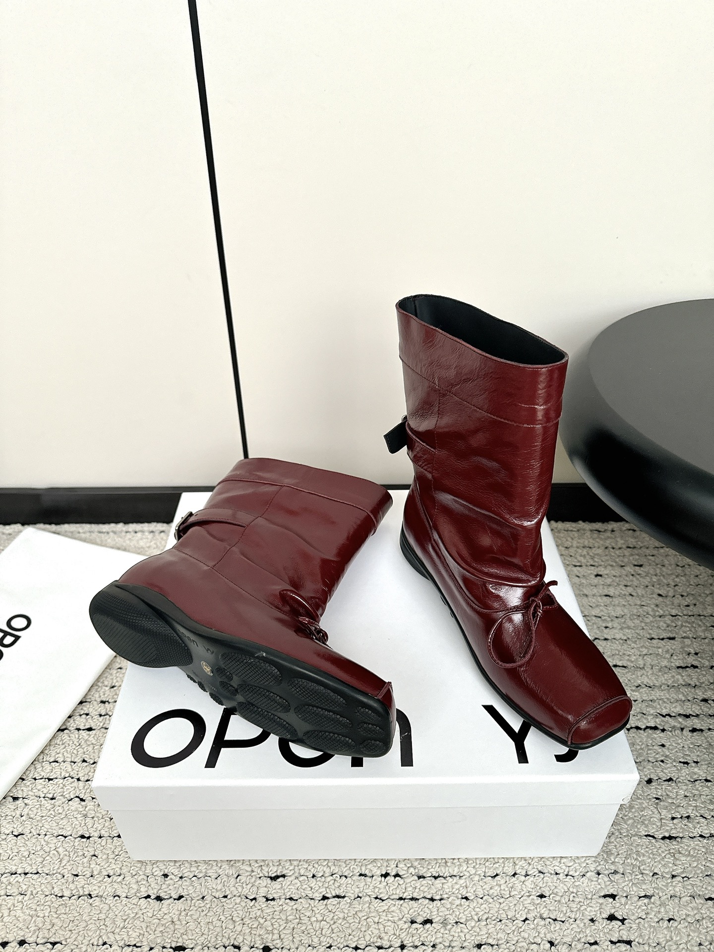 Stylish Korean Designer Ballet Boots for Fall and Winter Collection - 图片 2