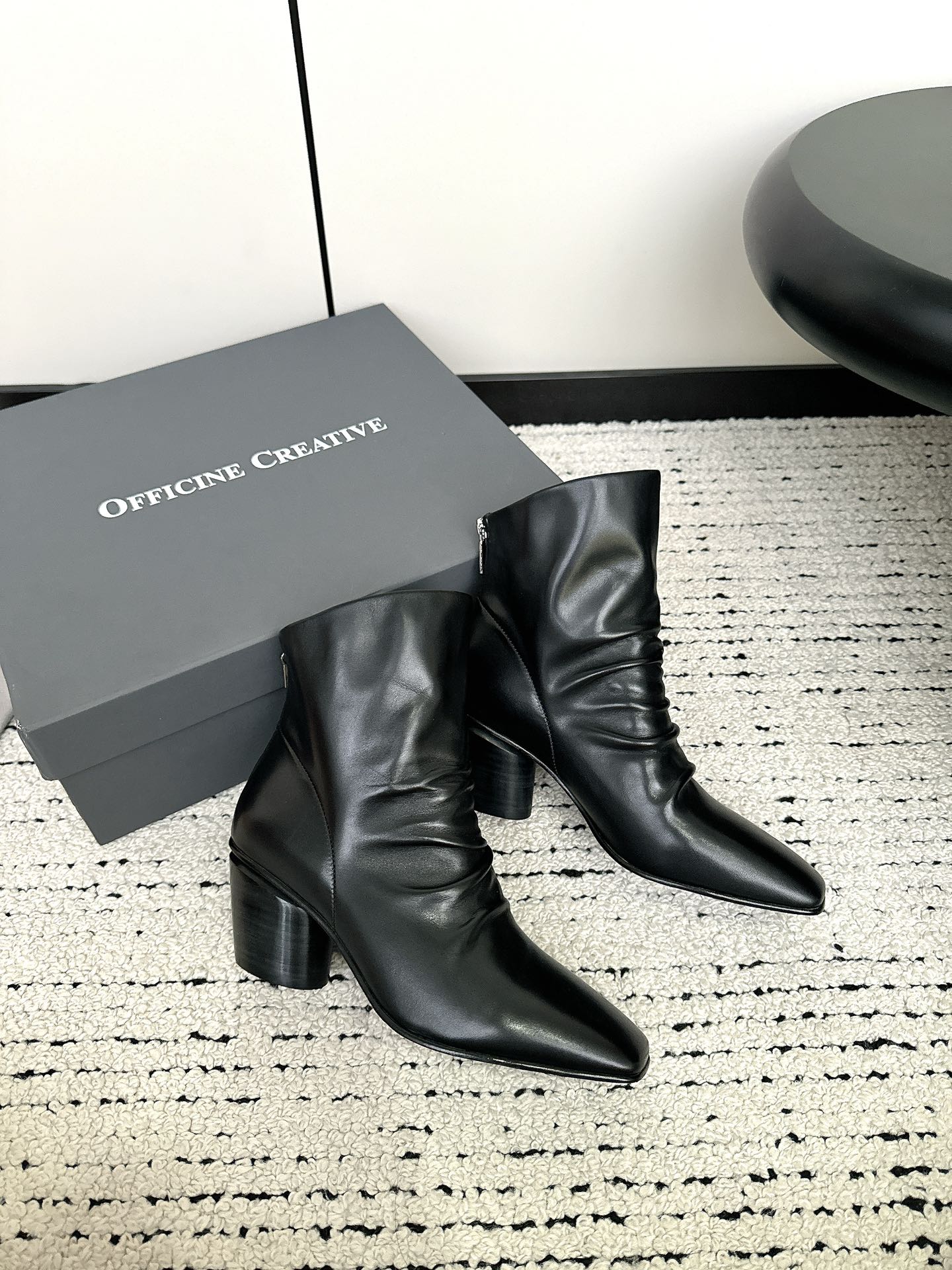 Officine Creative 24 Winter Handmade Short Boots: Cool Retro Style in Leather Suit - 图片 6