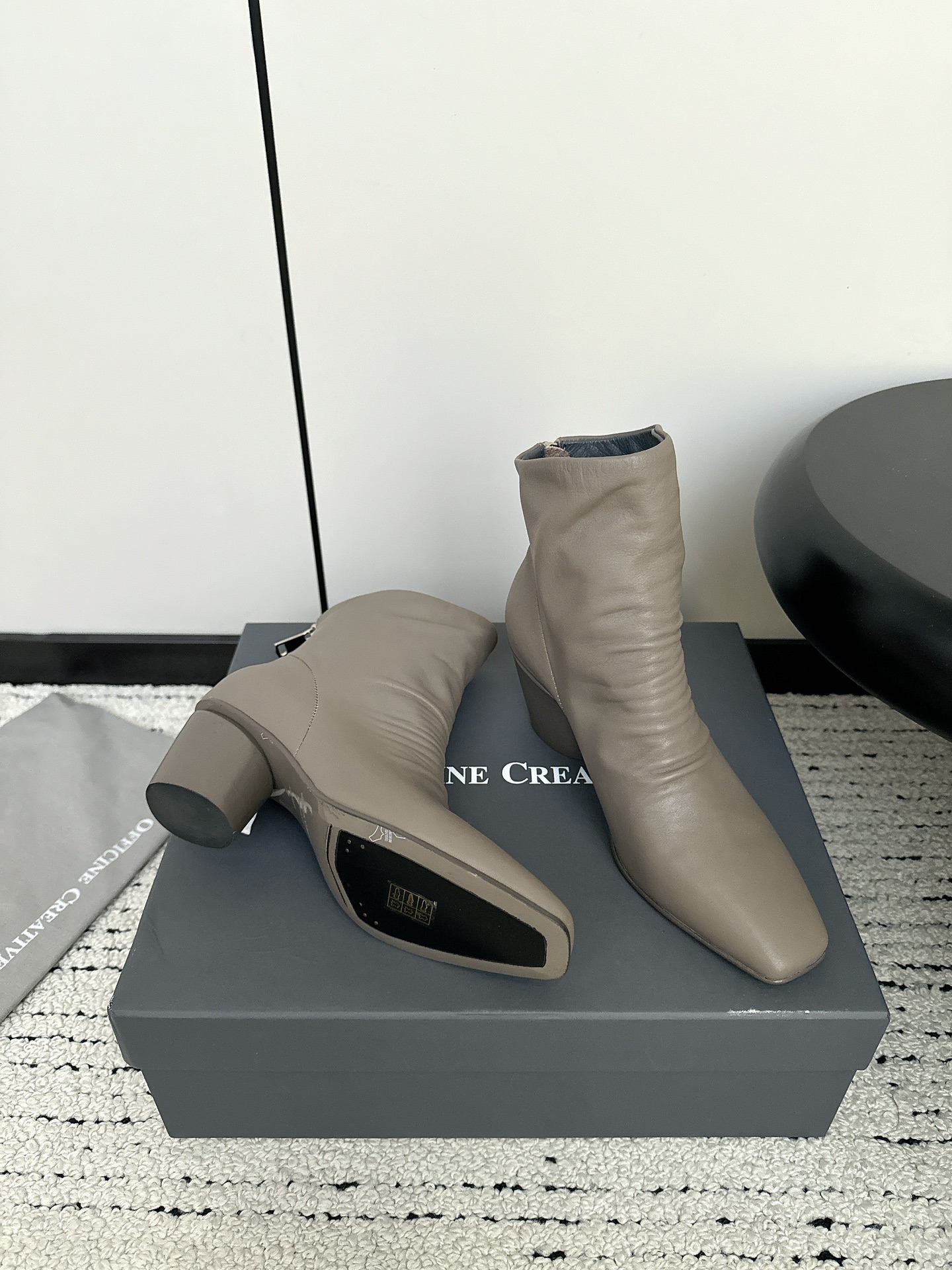 Officine Creative Winter Hand-Made Short Boots: Stylish Retrograde Leather Footwear - 图片 3