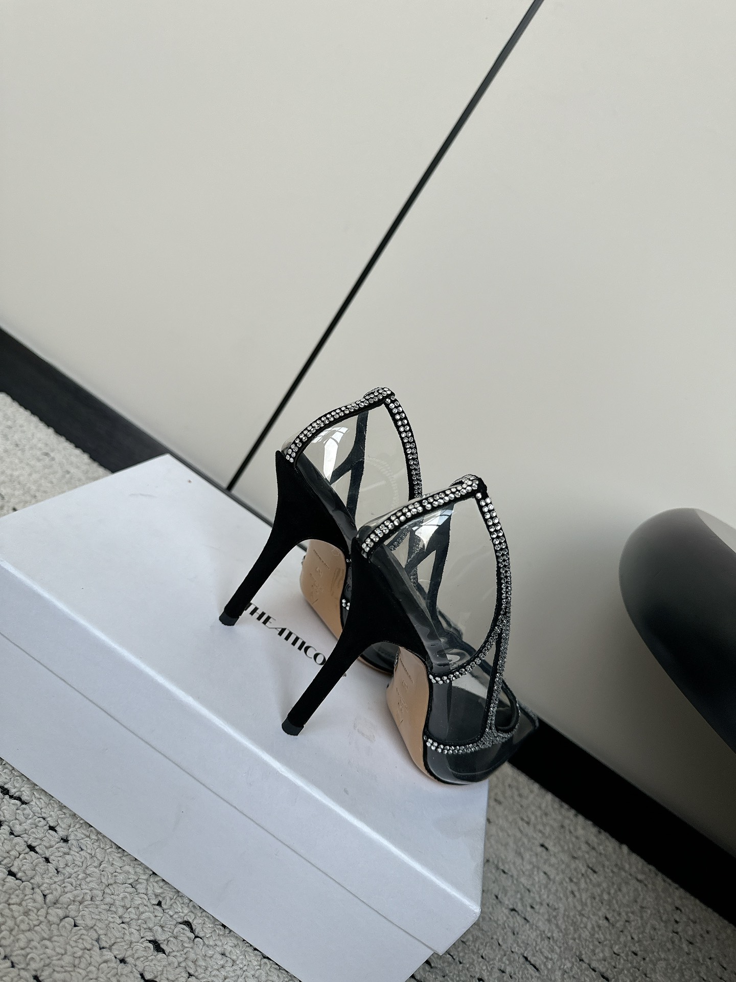 The Attico Fall 24 New Transparent Drill High Heels from Italy - 图片 5