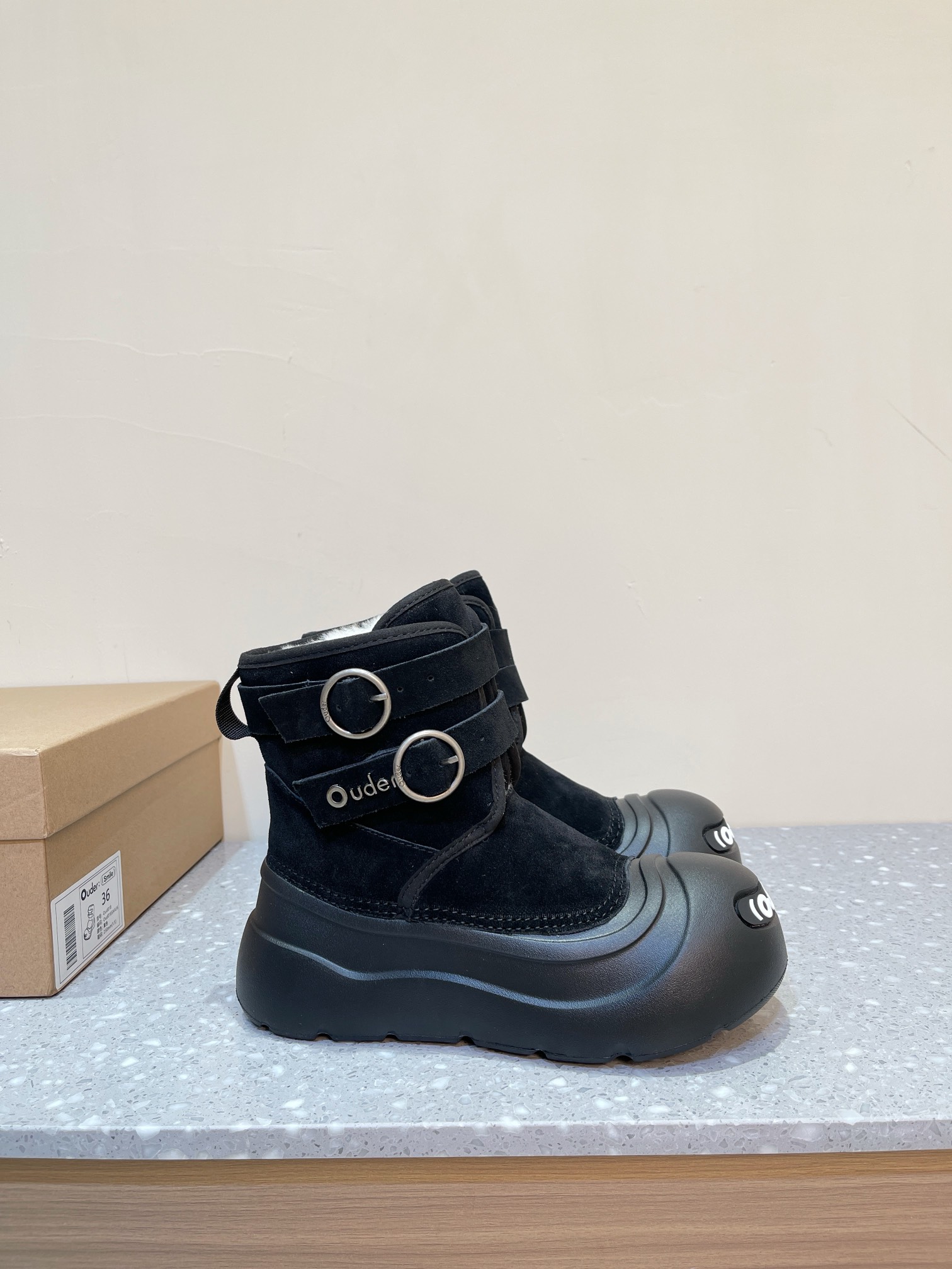 Ouder Snow New Fall Shoes: Cow Velvet Design with Wool Interior, EPU Bubble Soles. - 图片 4
