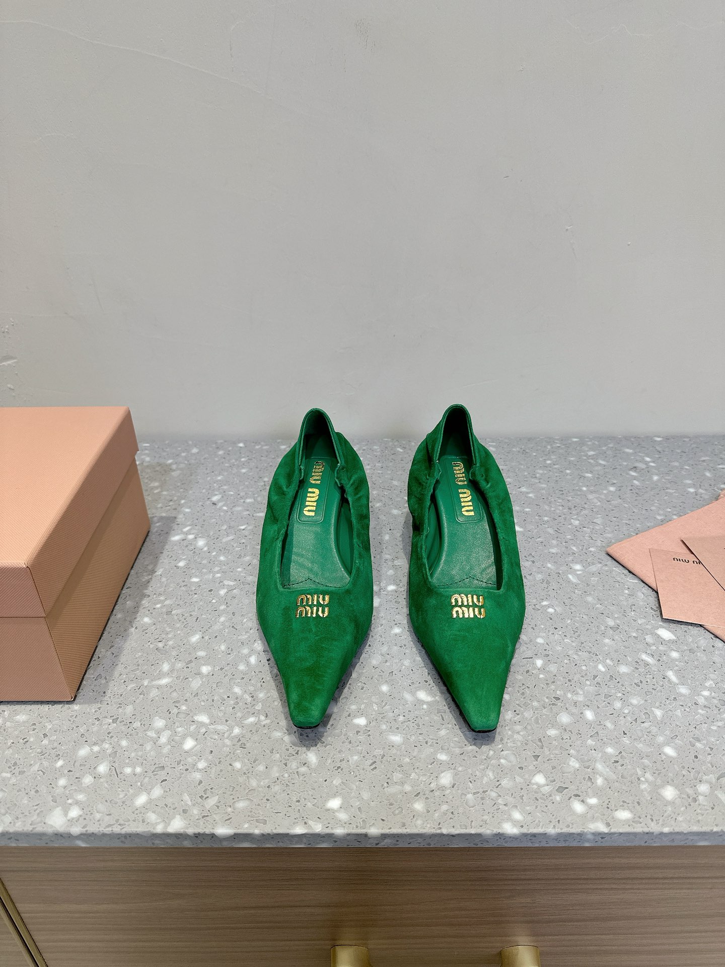 MiuMiu Zapatos de tacón alto Réplica
 Chamois Cuero de vaca Dermis Piel oveja Colección primavera – verano Fashion