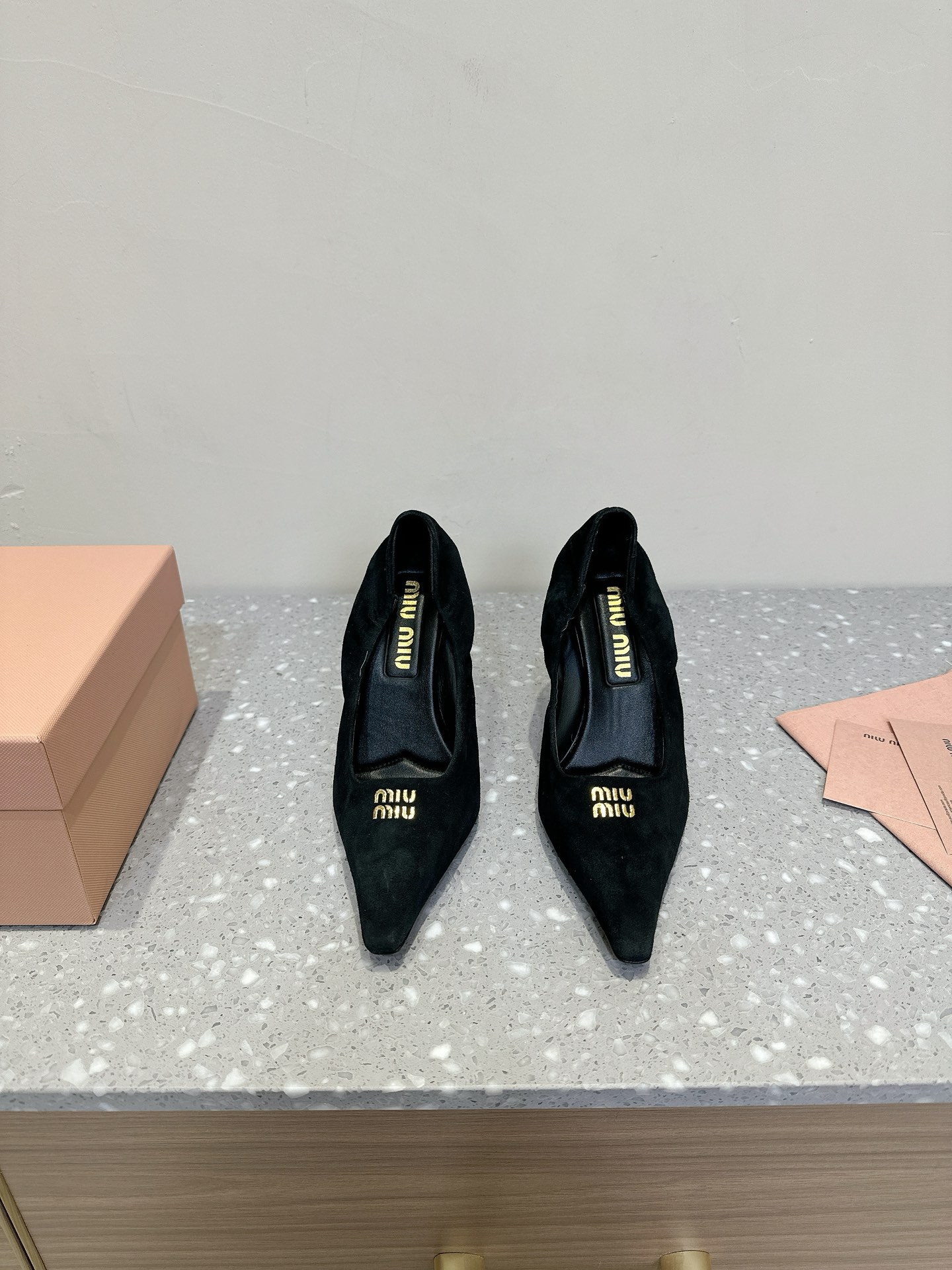 MiuMiu Zapatos de tacón alto Comprar la réplica de alta calidad
 Chamois Cuero vaca Dermis Piel oveja Colección primavera – verano Fashion