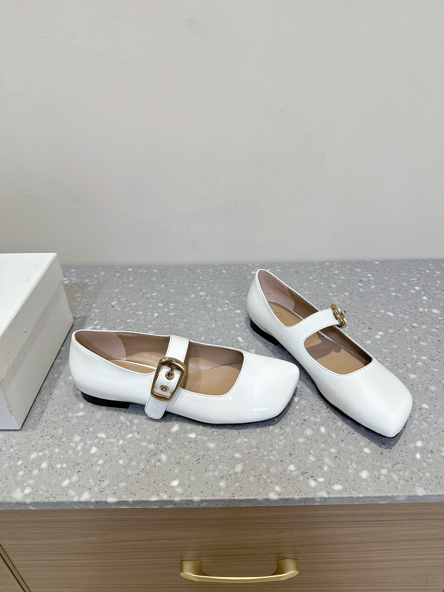 Trendy Chloe Ballet Shoes: Shallow, Flat, and Stylish with Unique Materials - 图片 4