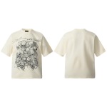 Hellstar Full impresso vintage curto -Sleeved T -Shirt Cor: Apricot Preço por atacado: 99 jardas: M L XL XXL Número do modelo: 1100 1 Hellstar Full impresso vintage curto -Sleeved T -Shirt Cor: Apricot Preço por atacado: 99 jardas: M L XL XXL Número do modelo: 1100