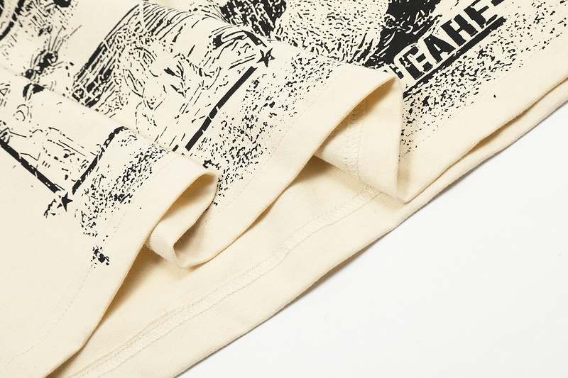 “James Balls 23 Series Hellstar T-Shirts in Black, Coffee, Almond, Sizes M-XL” - 图片 7