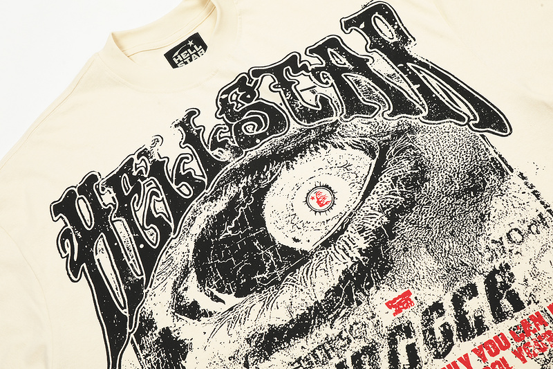 “James Balls 23 Series Hellstar T-Shirts in Black, Coffee, Almond, Sizes M-XL” - 图片 4