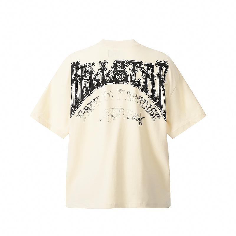“James Balls 23 Series Hellstar T-Shirts in Black, Coffee, Almond, Sizes M-XL” - 图片 5