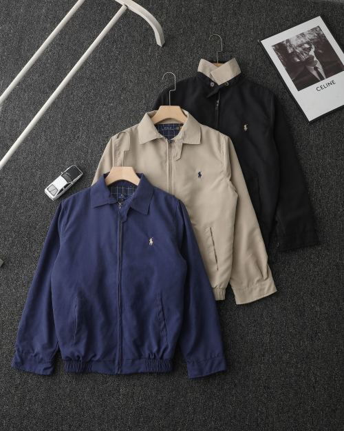 Ralph Lauren Classic Windproof Zip-Up Jacket Unisex Harrington Style Outerwear 1 Ralph Lauren Classic Windproof Zip-Up Jacket Unisex Harrington Style Outerwear