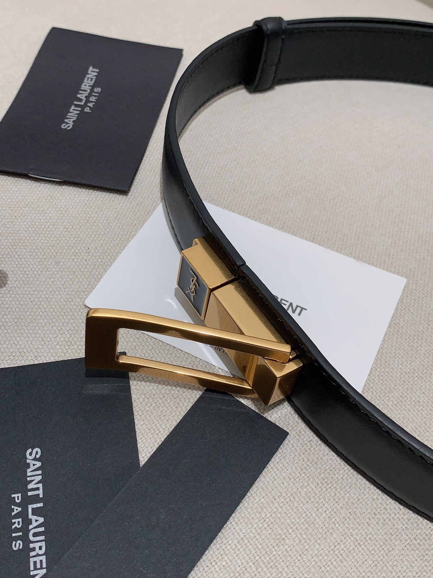 YSL Ceremonial Belt: Simple and Low-Key Style, 2.5 cm Wide - 图片 6