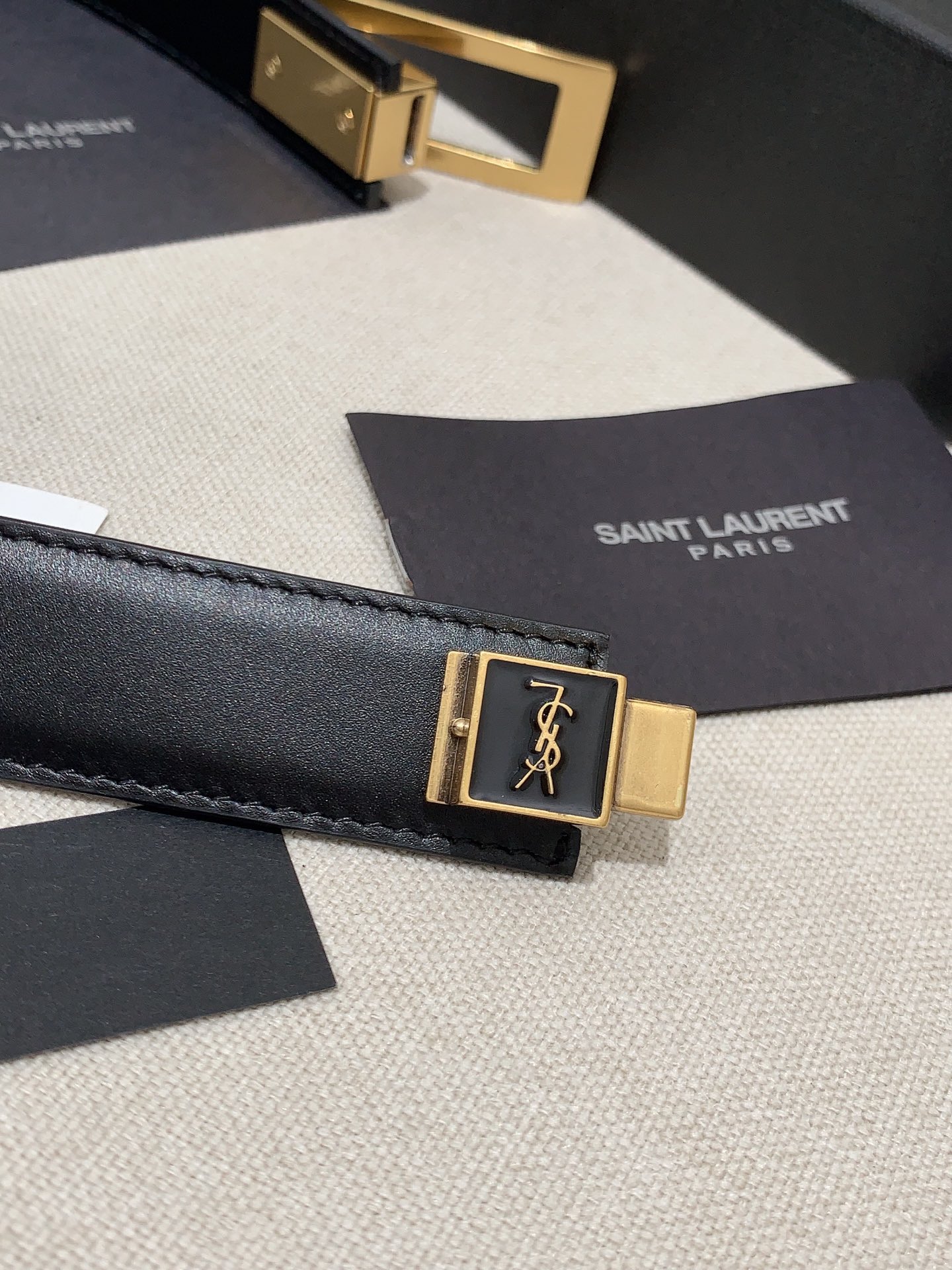 YSL Ceremonial Belt: Simple and Low-Key Style, 2.5 cm Wide - 图片 3