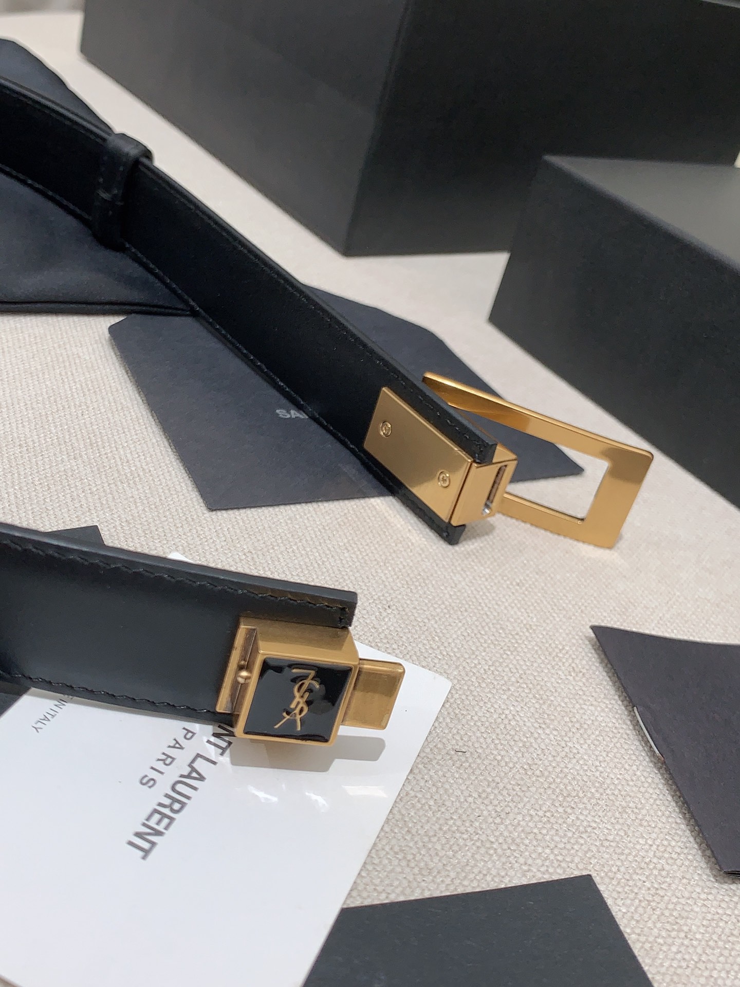 YSL Ceremonial Belt: Simple and Low-Key Style, 2.5 cm Wide - 图片 2