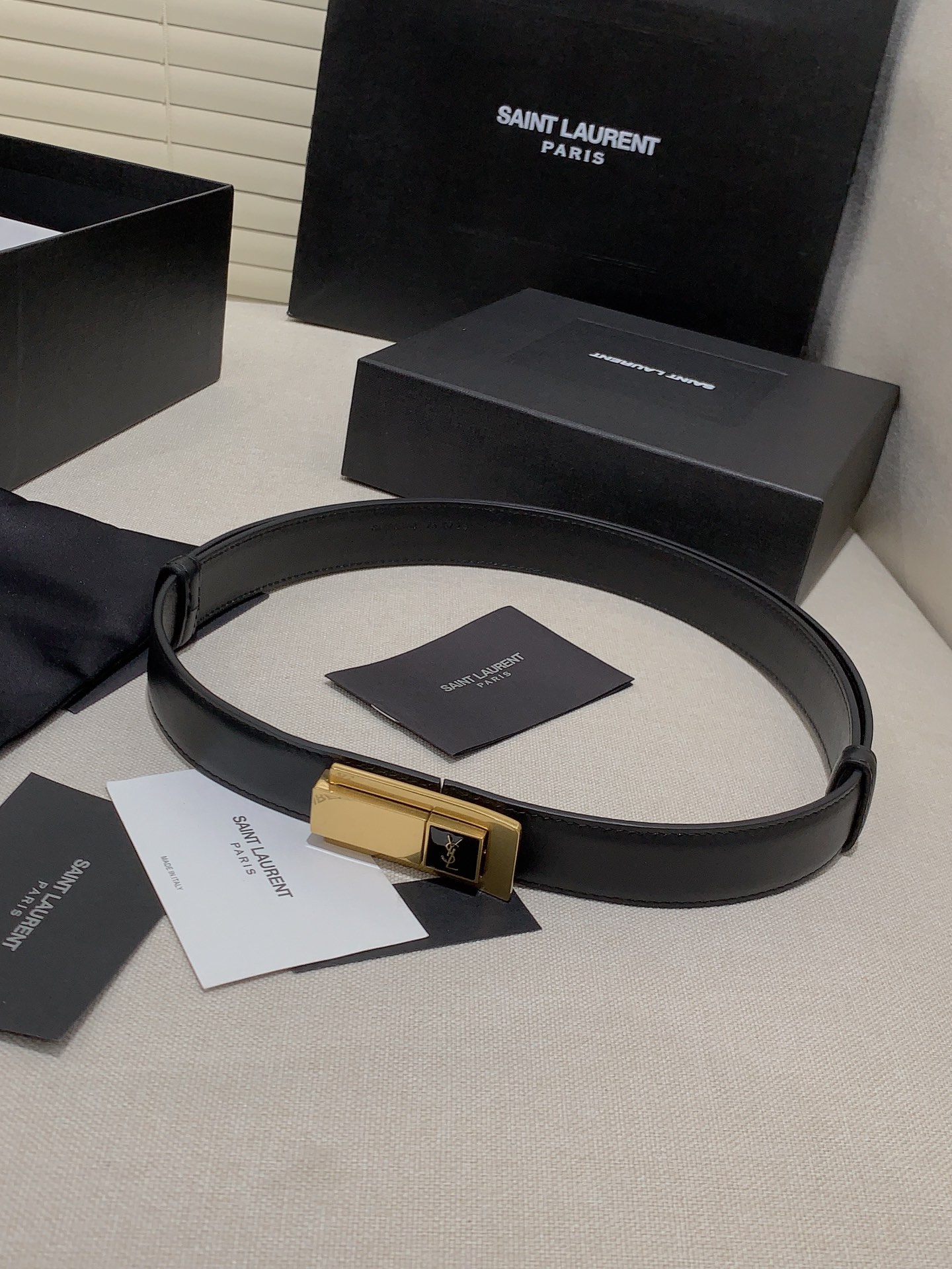 YSL Ceremonial Belt: Simple and Low-Key Style, 2.5 cm Wide - 图片 5