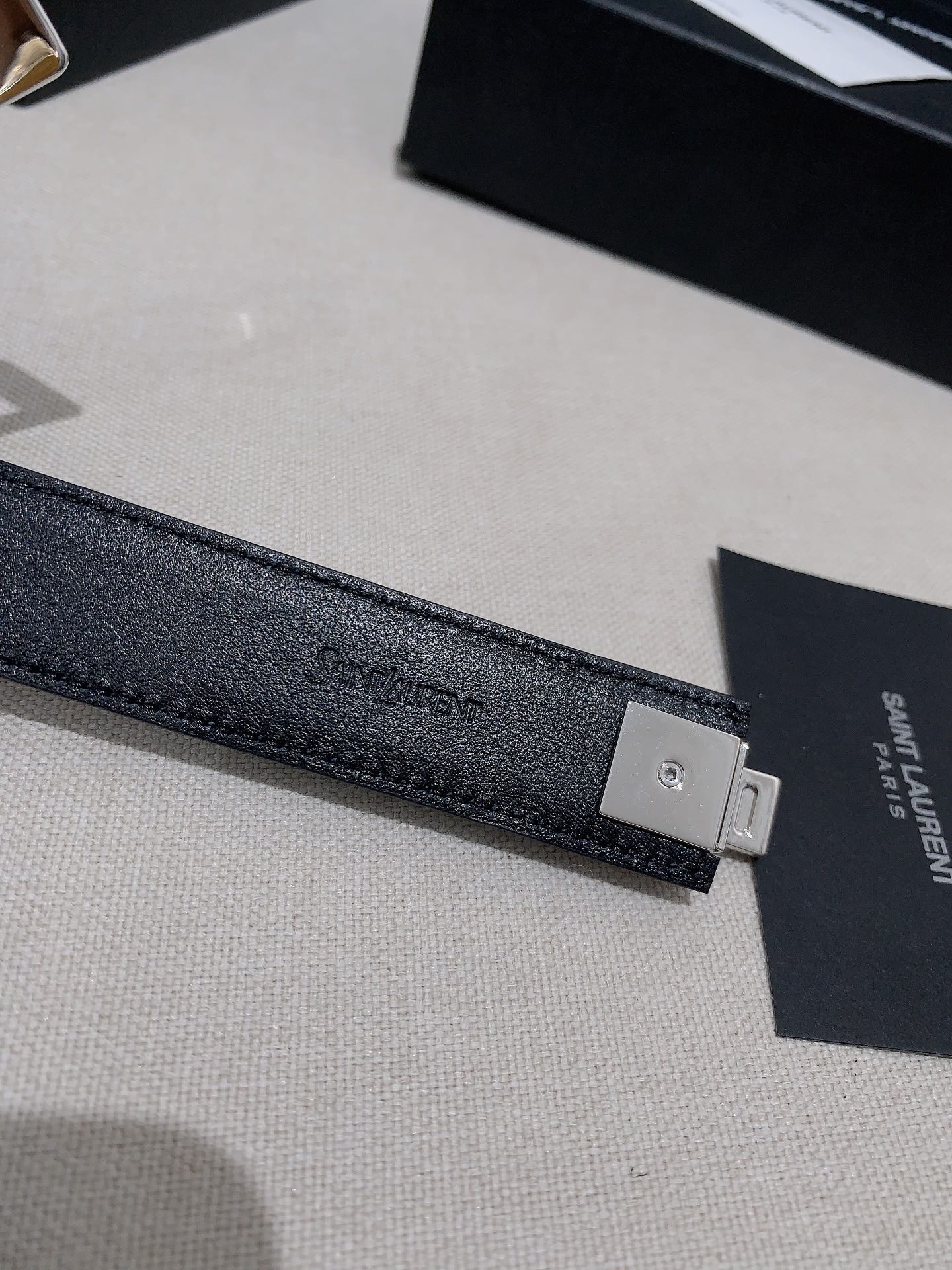 YSL Ceremonial Belt: Simple and Low-Key Style, 2.5 cm Wide - 图片 5