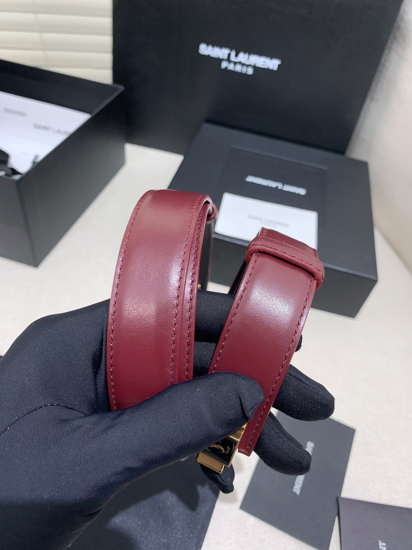YSL Ceremonial Belt: Simple, Low-Key Atmosphere, 2.5cm Wide - 图片 6