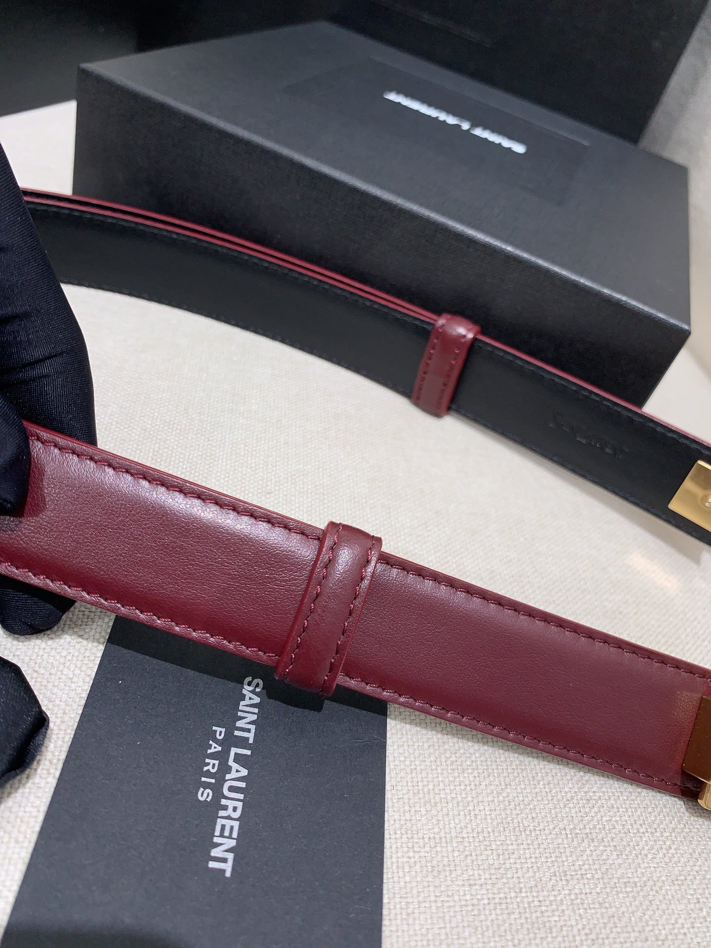 YSL Ceremonial Belt: Simple, Low-Key Atmosphere, 2.5cm Wide - 图片 5