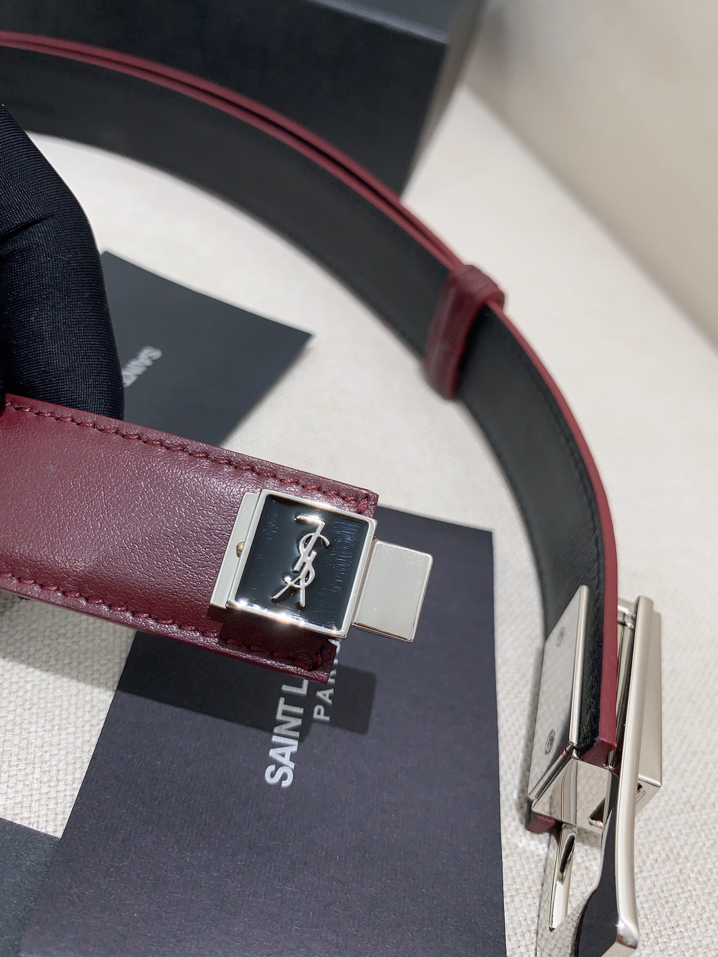 YSL Ceremonial Belt: Simple and Low-key Style, 2.5 cm Wide - 图片 3