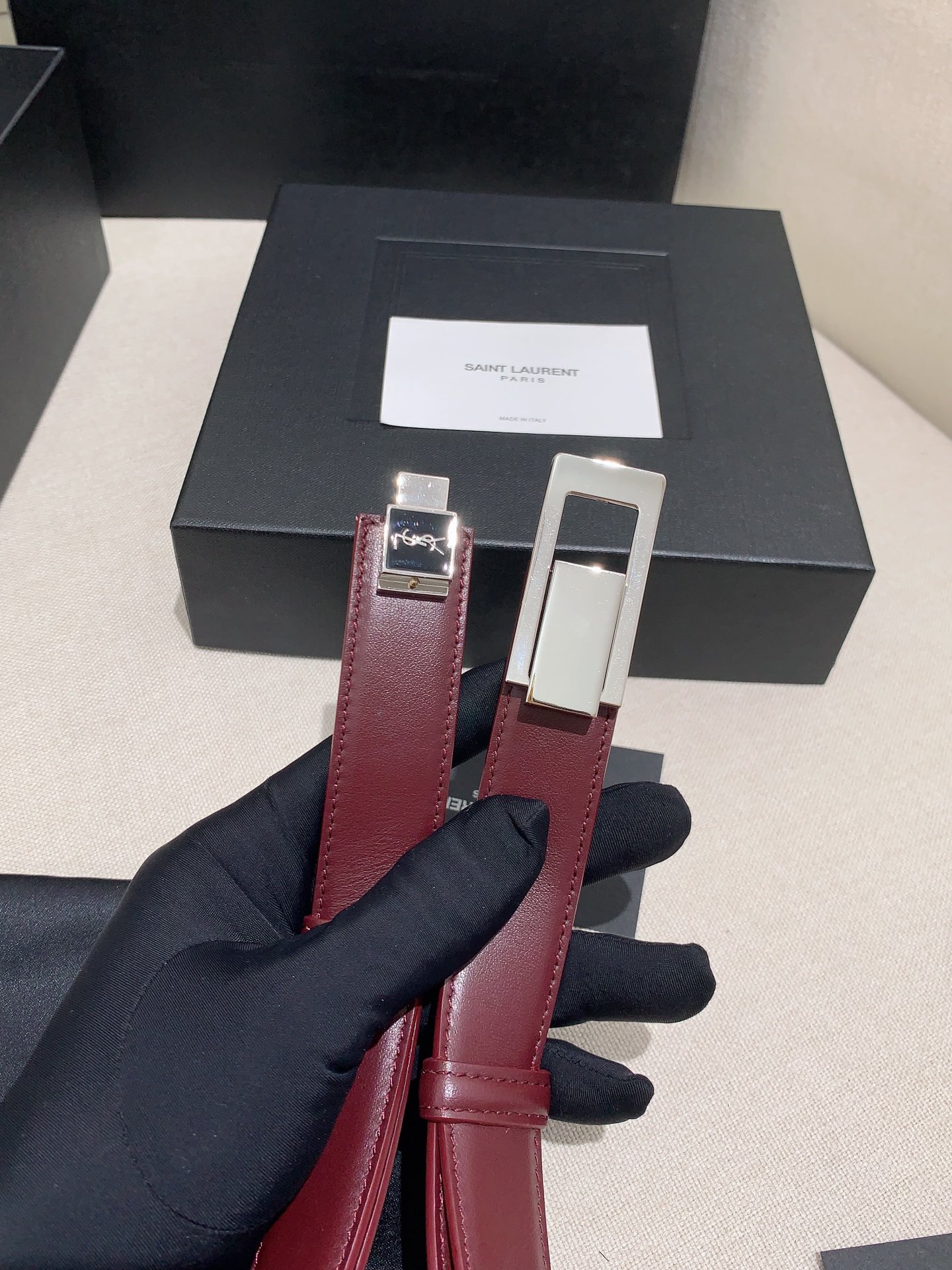 YSL Ceremonial Belt: Simple and Low-key Style, 2.5 cm Wide - 图片 4