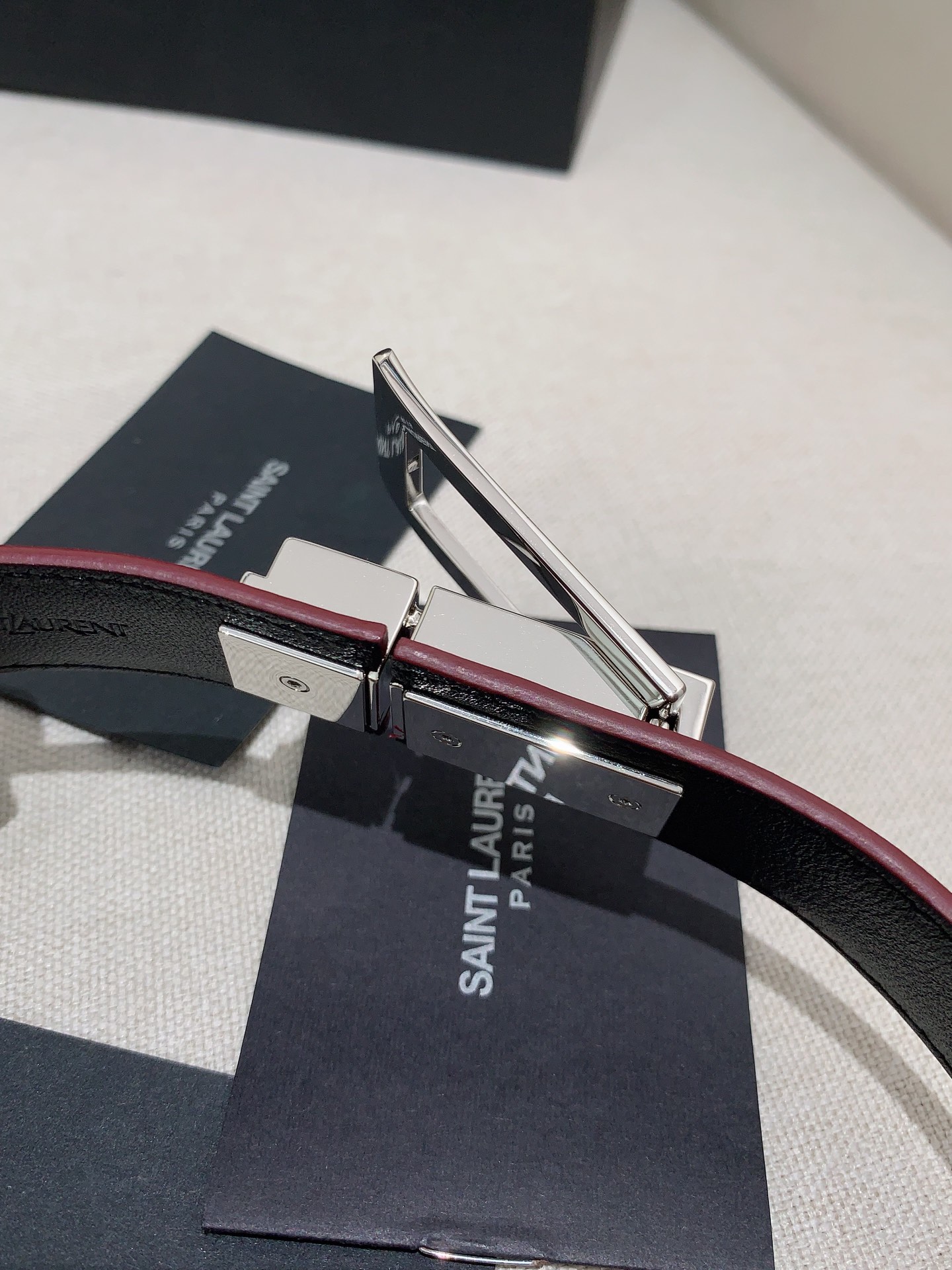 YSL Ceremonial Belt: Simple and Low-key Style, 2.5 cm Wide - 图片 2