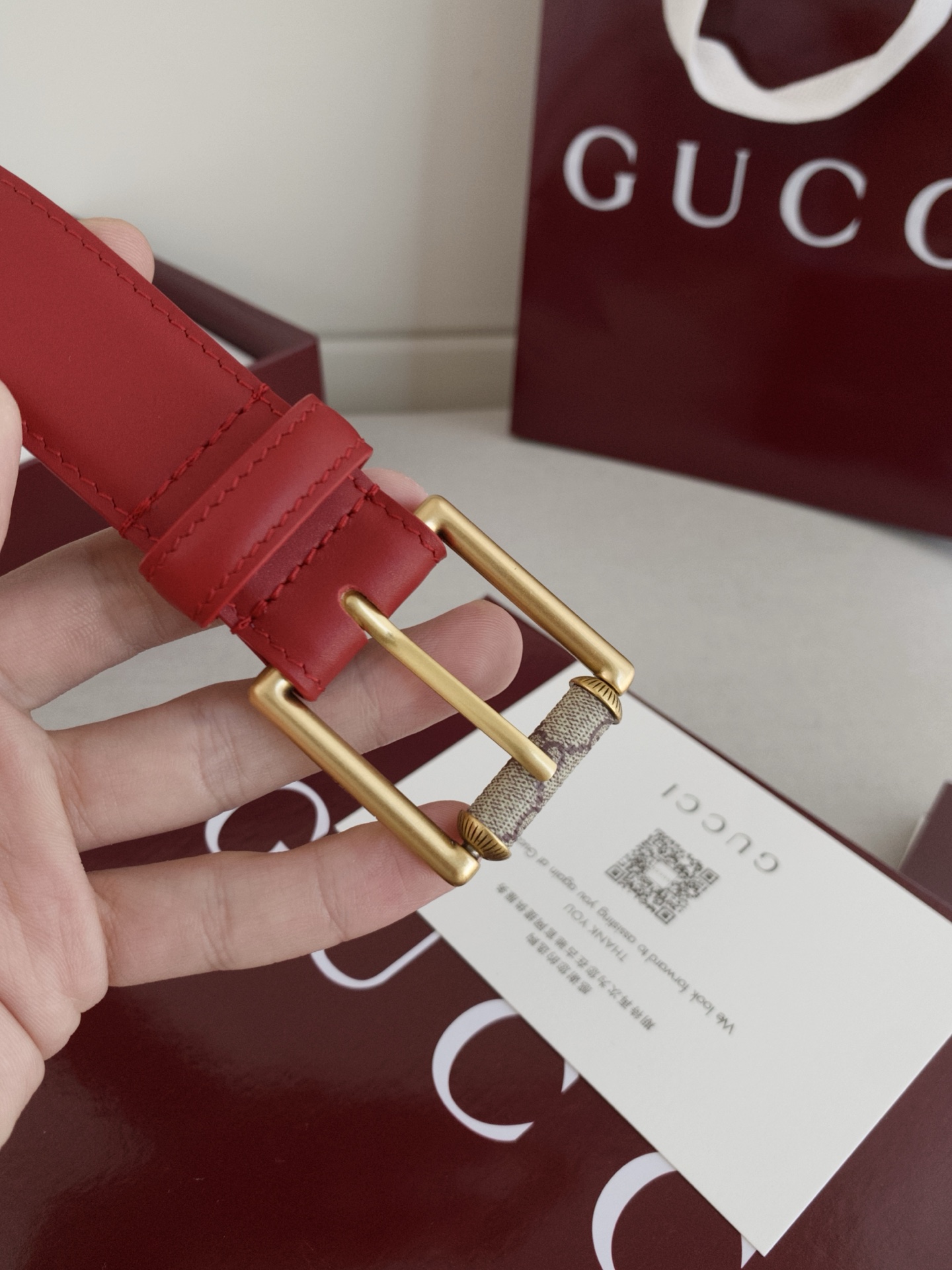 Gucci Reversible Leather Belt with Antique Brass Buckle, 3.0cm Width 3 i1747607548279 1118 0 1